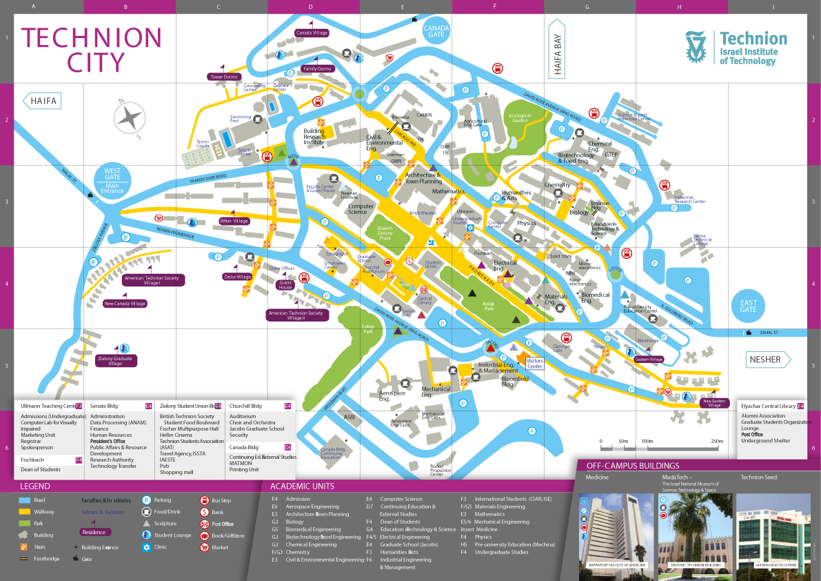 Map of Technion